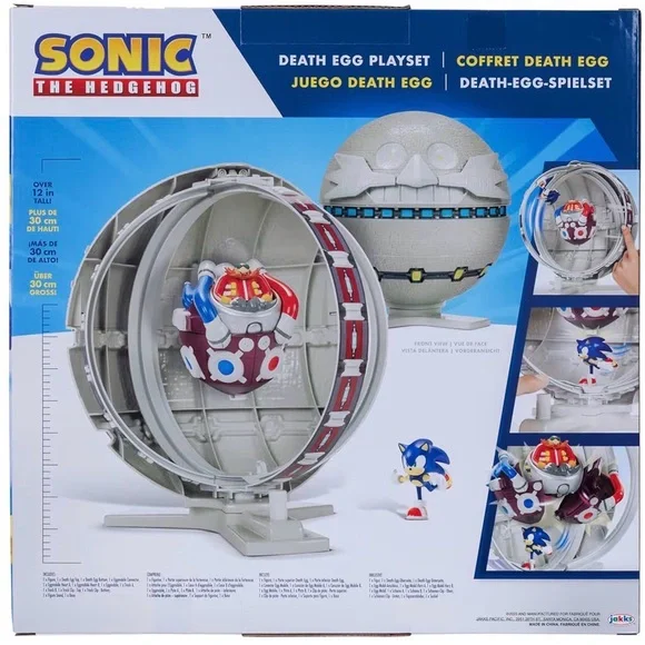 New! Sonic the Hedgehog Death Egg Battle Set - Blue, Red, Gray - Picture 1 of 6